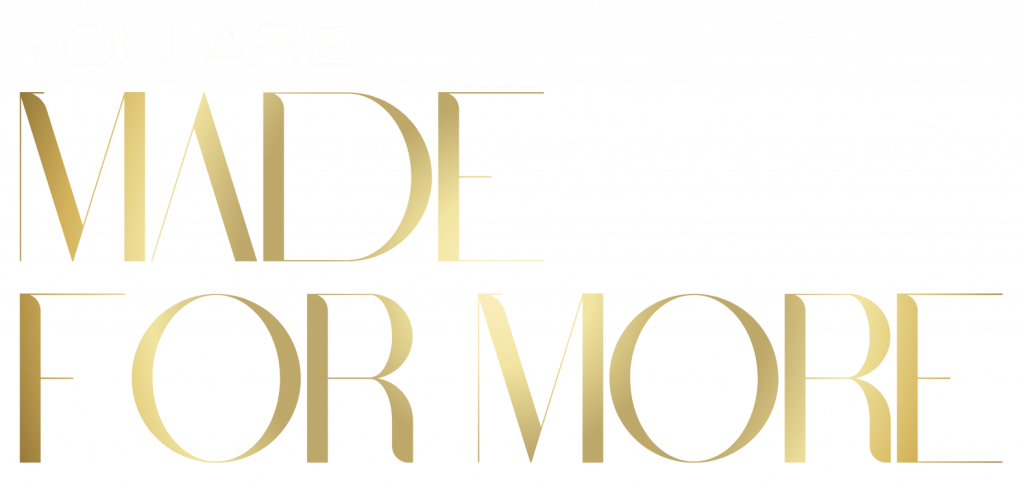 Schriftzug „Made for more“