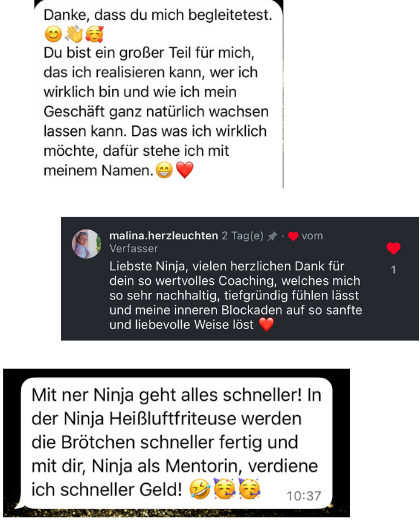 Kundenstimmen: Dank für die Begleitung im Mentoring
